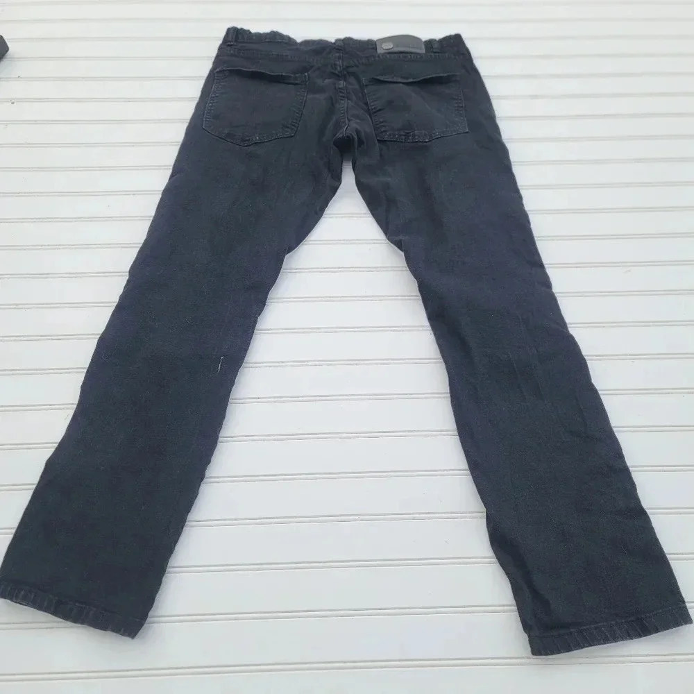 Argonaut Nations Men’s Ripped Urban Stretch Skinny Jeans-Black Distressed 34/ 32